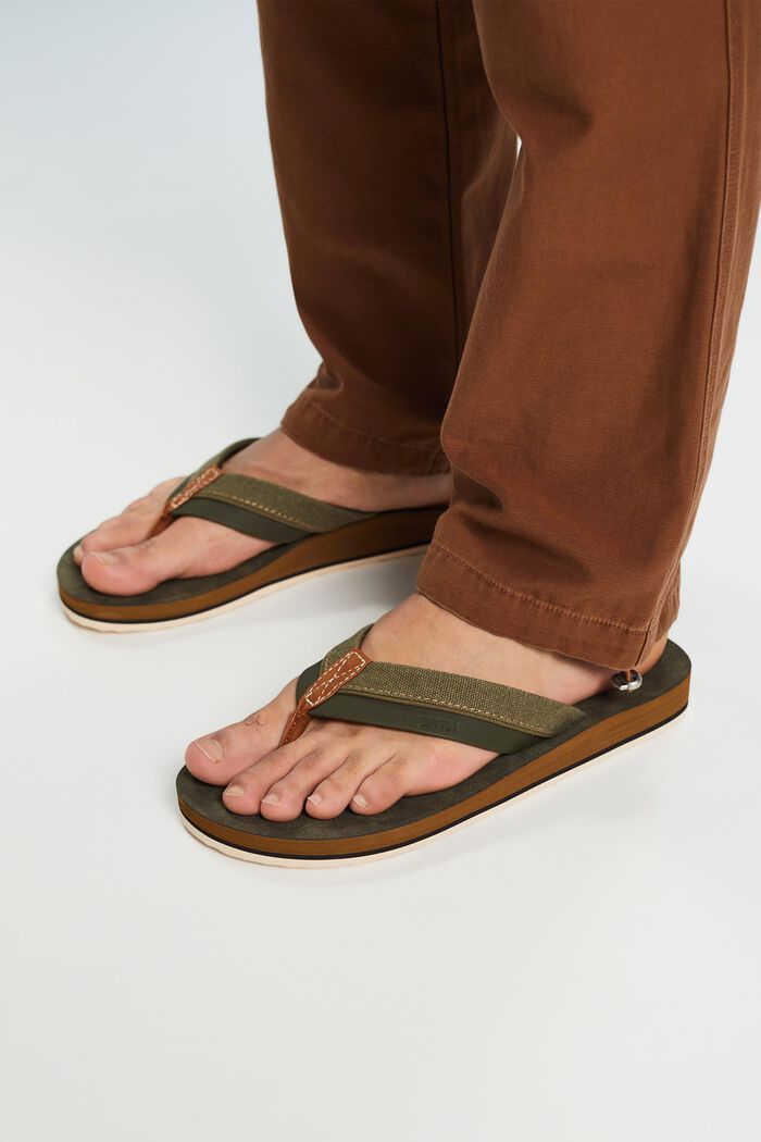 Strand-slippers, KHAKI GREEN, detail image number 1