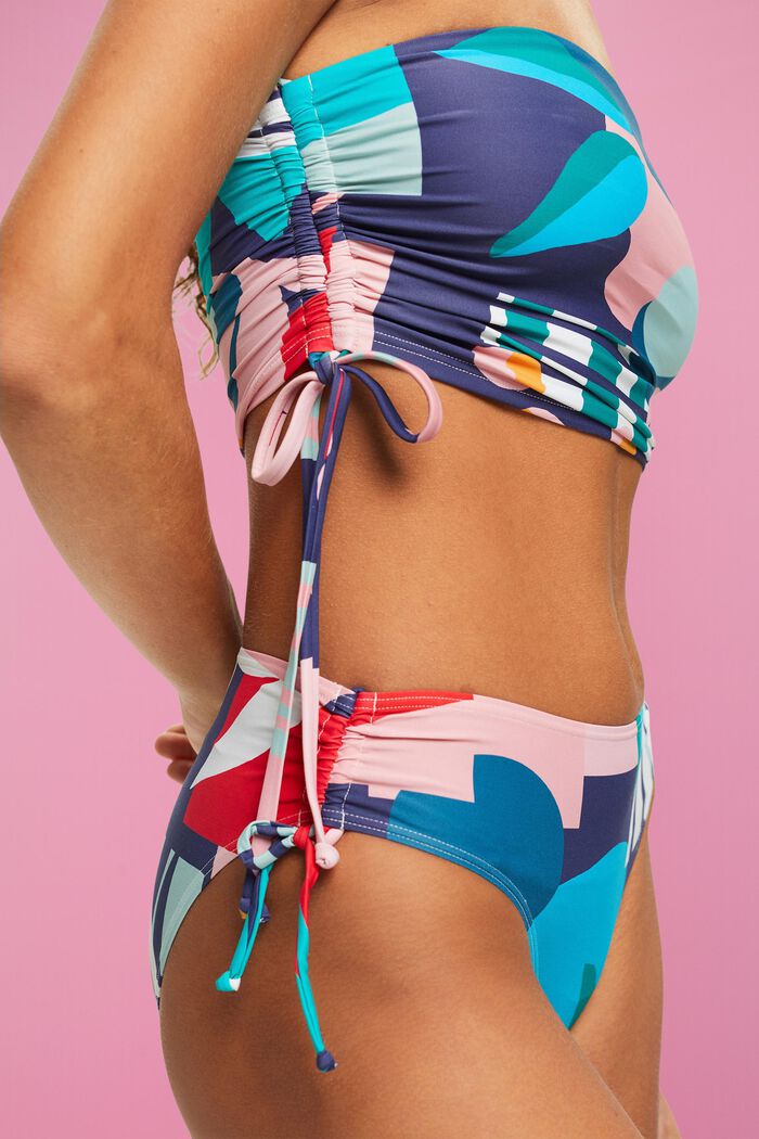 Bandeau-bikinitop med multifarvet print, INK, detail image number 1