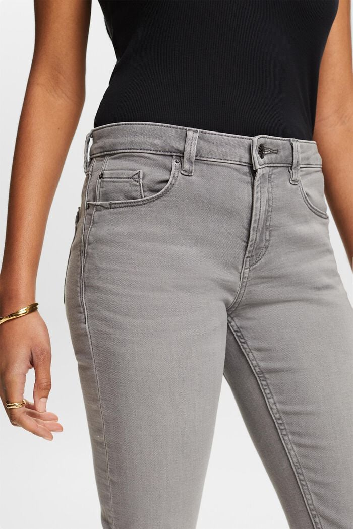 Jeans i bomuldsblanding med stretchkomfort, GREY MEDIUM WASHED, detail image number 4