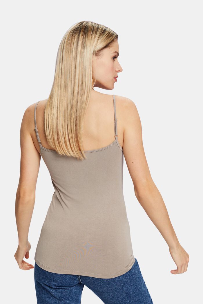 Camisole i jersey, LIGHT TAUPE, detail image number 2