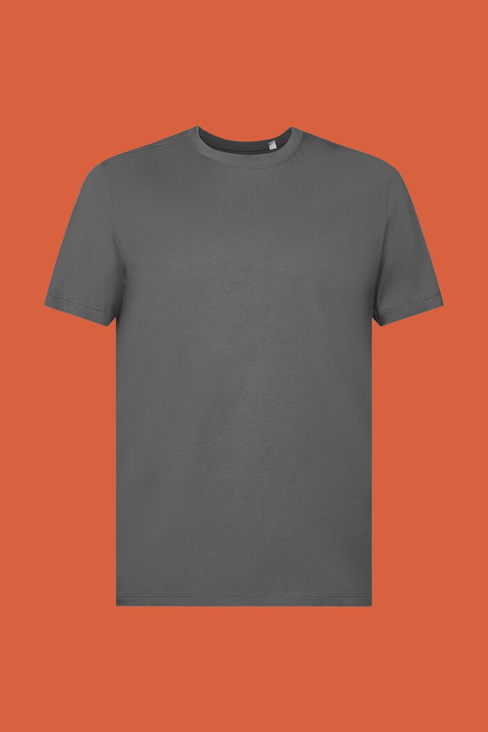 Jersey-T-shirt, 100% bomuld, DARK GREY, detail image number 6