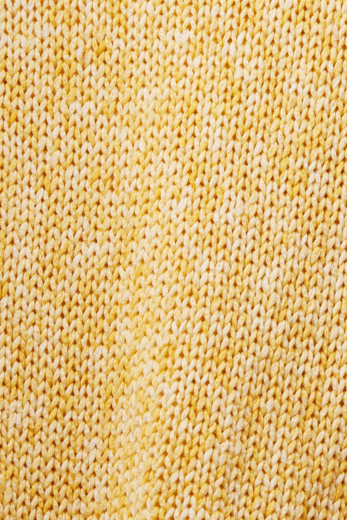 Meleret sweater uden ærmer, SUNFLOWER YELLOW, detail image number 4