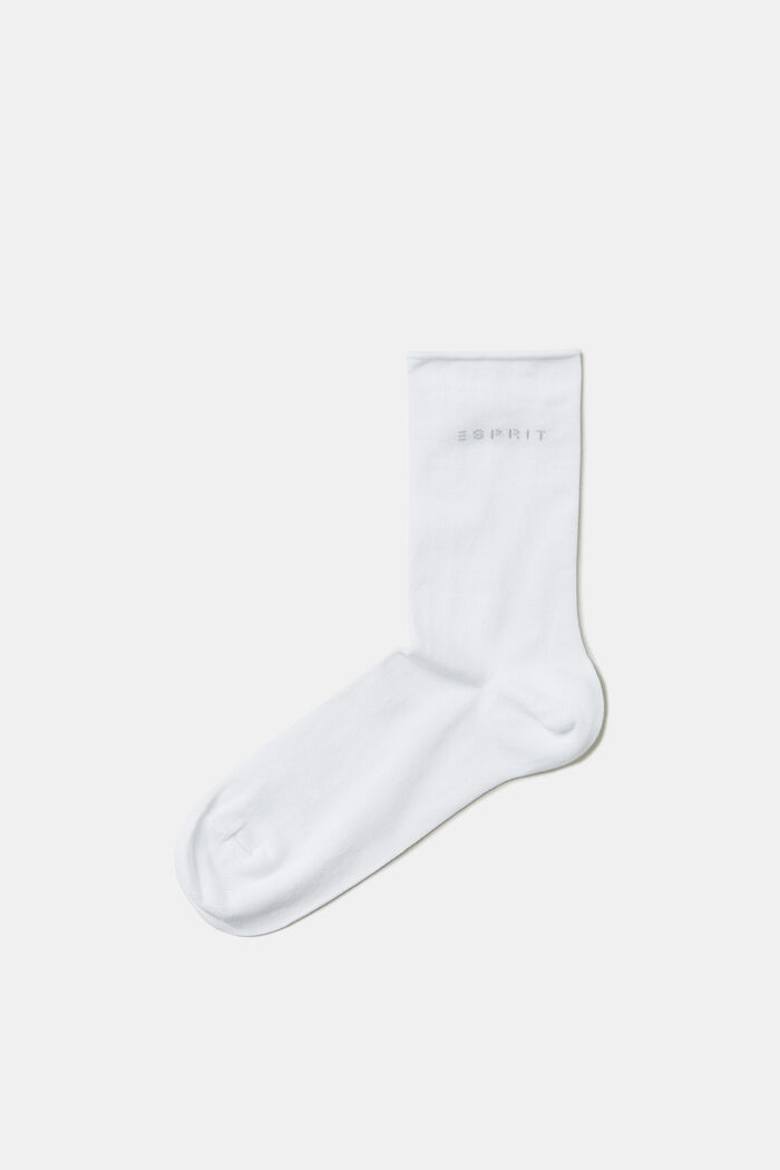 Pakke med 2 par sokker i groft strik, WHITE, detail image number 0