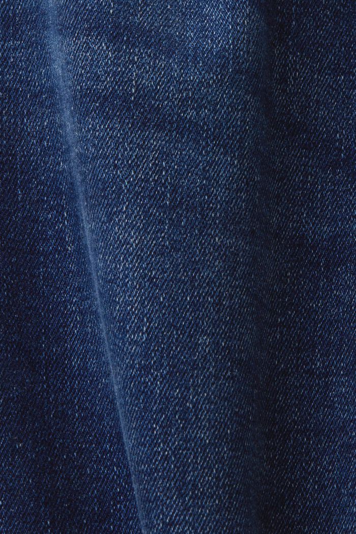 Genanvendt: bootcut-jeans med høj talje, BLUE DARK WASHED, detail image number 6