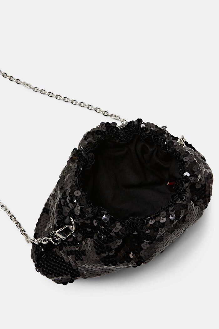 Lille taske med pailletter, BLACK, detail image number 3