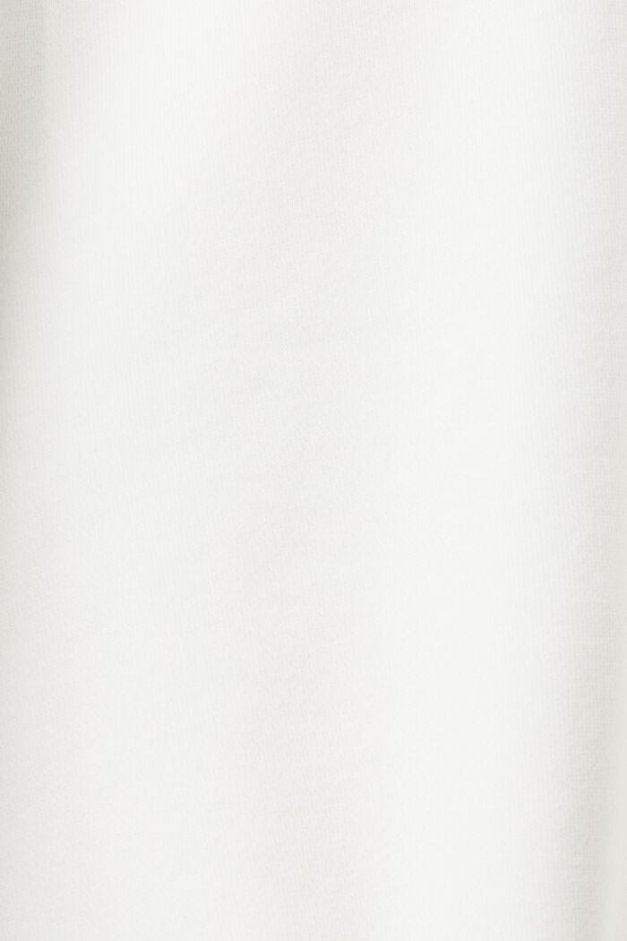 Sweatshirt med halv lynlås, OFF WHITE, detail image number 5