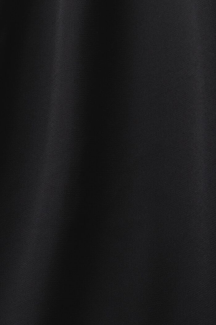 Langærmet chiffonbluse, BLACK, detail image number 4