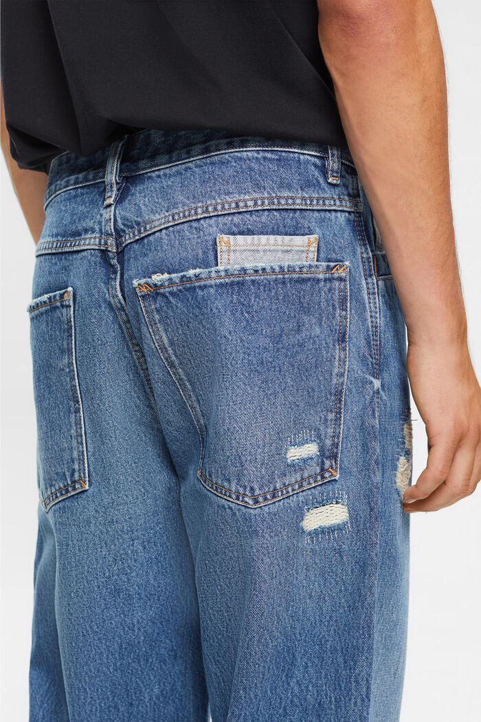 Løstsiddende jeans, BLUE DARK WASHED, detail image number 4