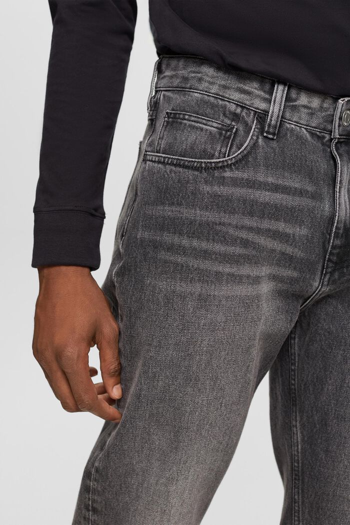 Jeans med lige ben, GREY MEDIUM WASHED, detail image number 3