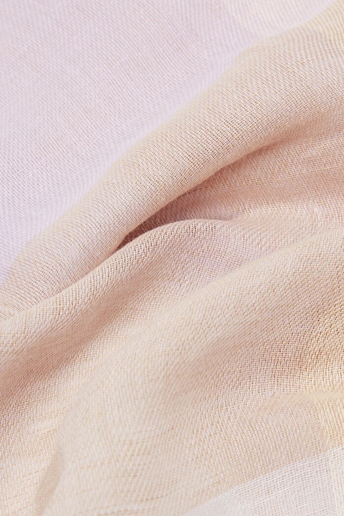 Af hørblanding: ternet tørklæde, OFF WHITE, detail image number 2