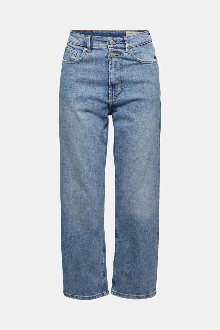 Ankellange jeans med fashion-fit, BLUE LIGHT WASHED, overview