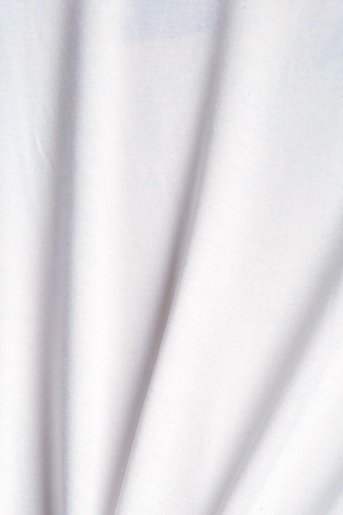 Shirt med metallisk print, LENZING™ ECOVERO™, WHITE, detail image number 1