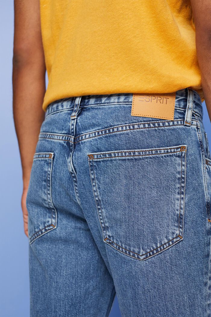 Jeans i en afslappet slim fit-pasform, BLUE MEDIUM WASHED, detail image number 4
