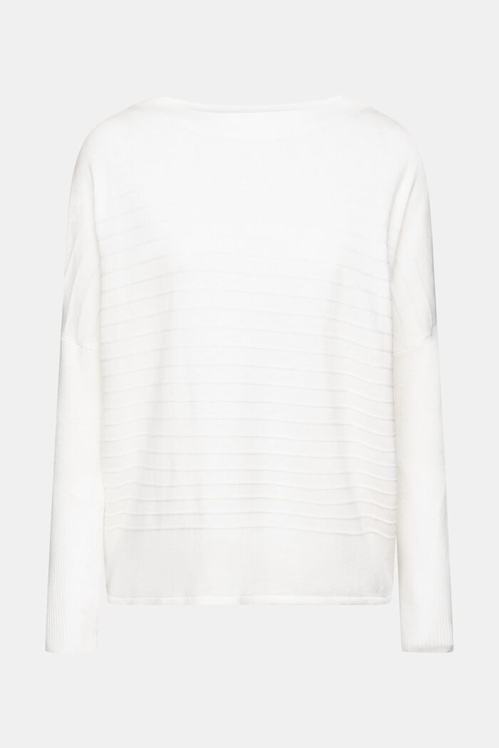 Stribet pullover, OFF WHITE, detail image number 5