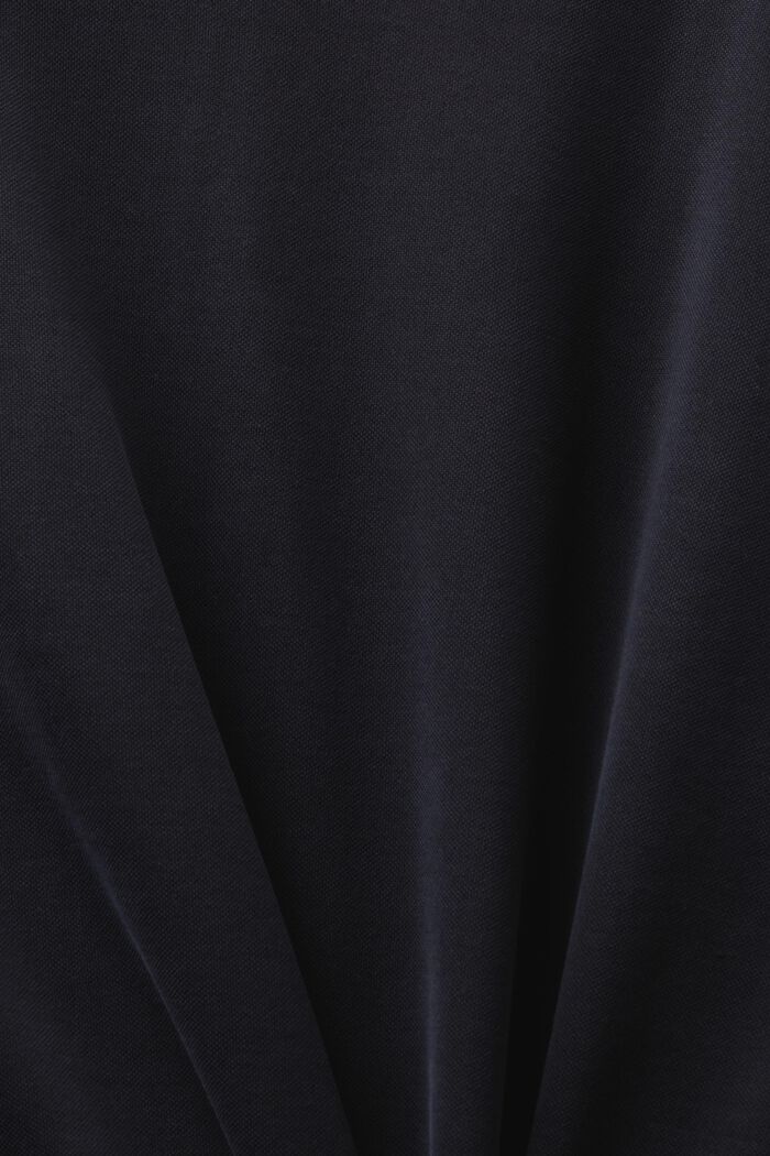 Jersey-T-shirt med rund hals, BLACK, detail image number 5