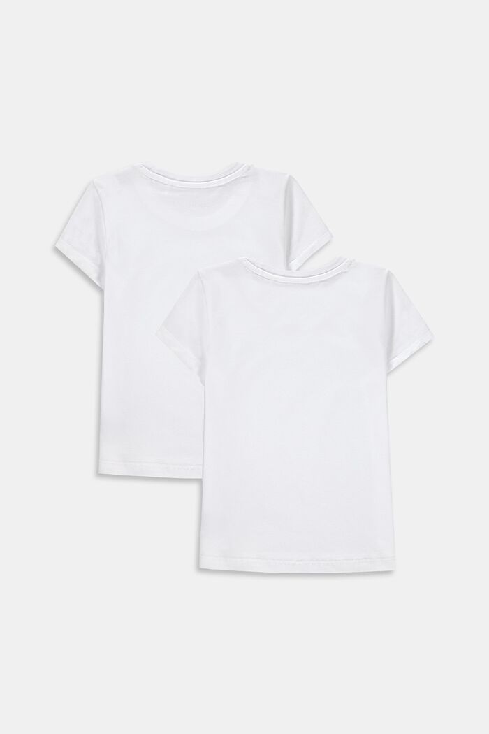 Pakke med 2 T-shirts i 100% bomuld, WHITE, detail image number 1