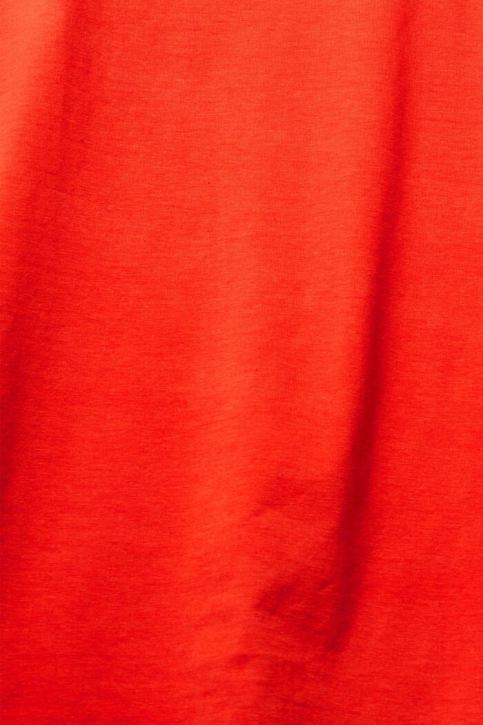 Tanktop i økologisk bomuld, ORANGE RED, detail image number 1