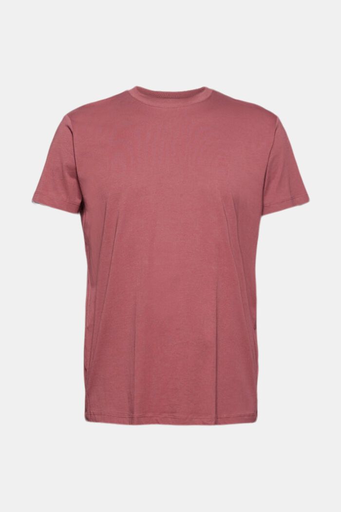 Jersey-T-shirt af 100% økologisk bomuld, BERRY RED, detail image number 0
