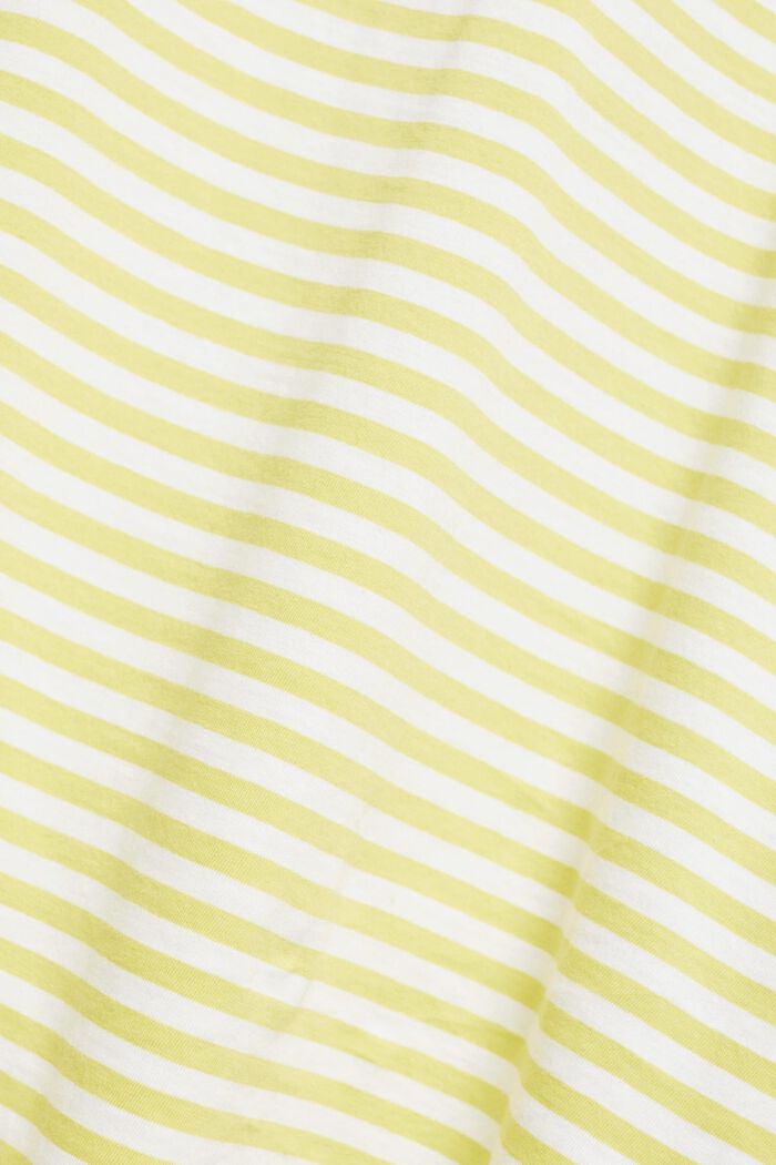Jersey-T-shirt med striber, BRIGHT YELLOW, detail image number 5