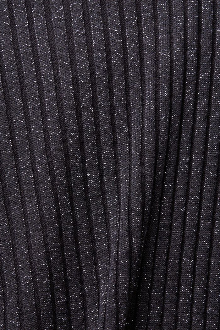 Pullover i ribstrik med glimmereffekt, NAVY, detail image number 6