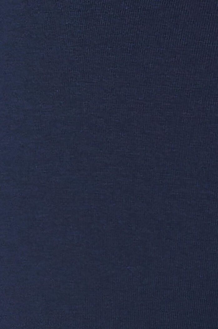 Jerseybukser i økologisk bomuld, høj støttelinning, NIGHT BLUE, detail image number 3