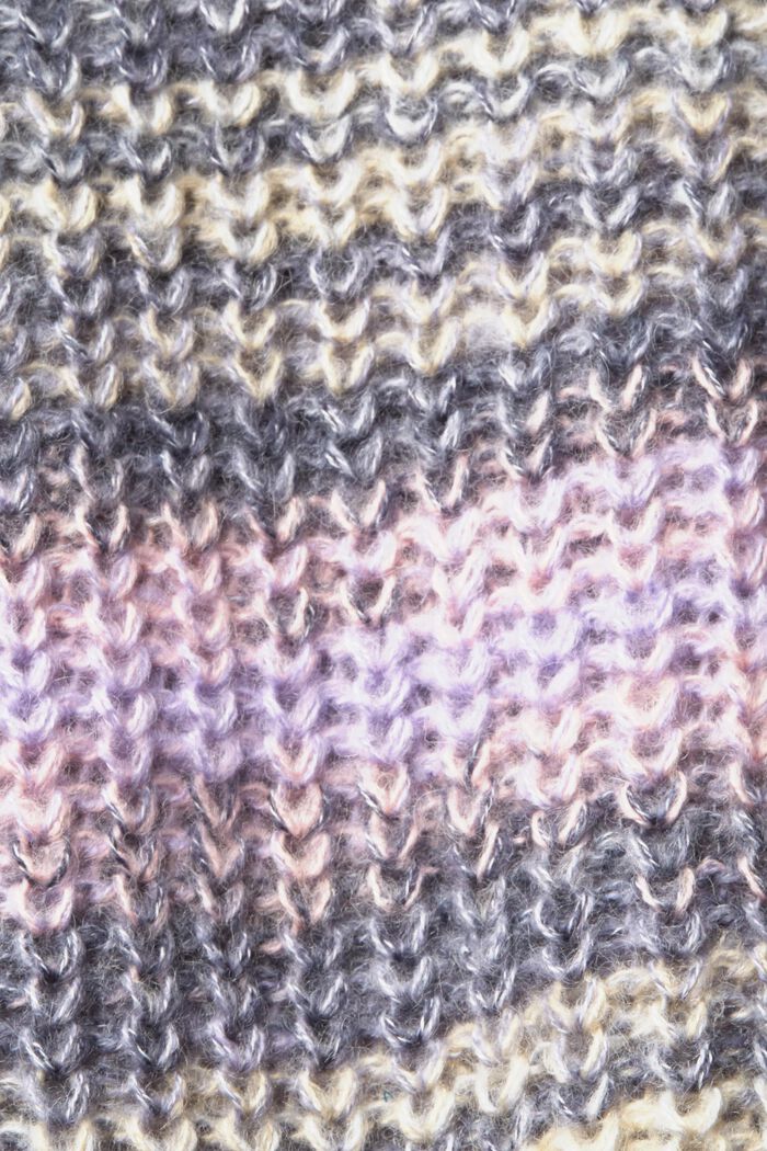 Pullover i chunky strik af uldmiks, PURPLE, detail image number 1