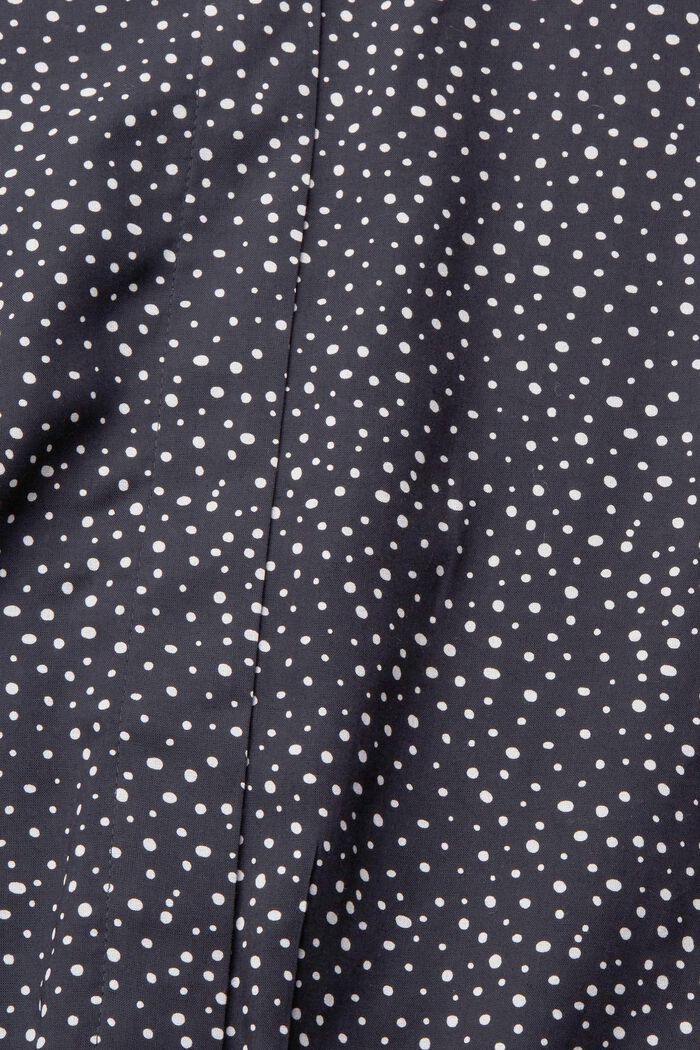 Bluse med mønster, LENZING™ ECOVERO™, BLACK, detail image number 6