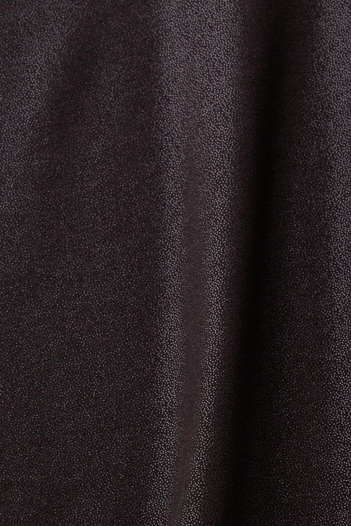 Bukser med skinnende coating og svaj, BLACK, detail image number 6