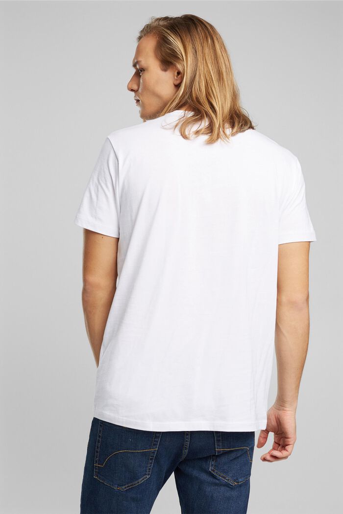 T-shirt i jersey af 100 % økologisk bomuld, WHITE, detail image number 3