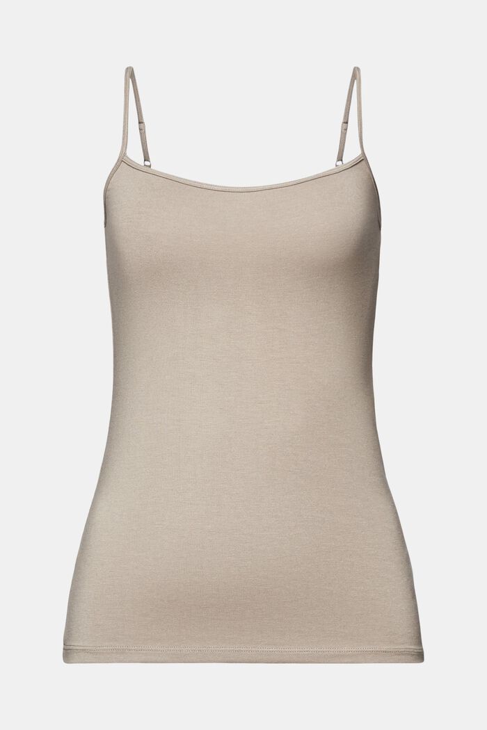 Camisole i jersey, LIGHT TAUPE, detail image number 5