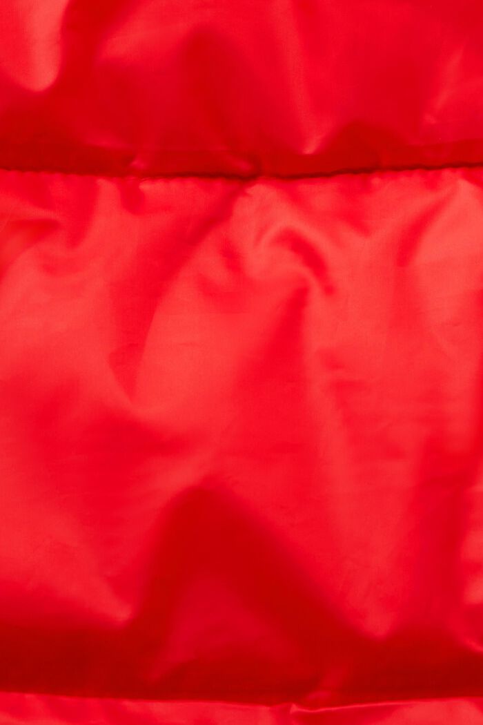 Genanvendt materiale: pufferjakke med hætte, RED, detail image number 5