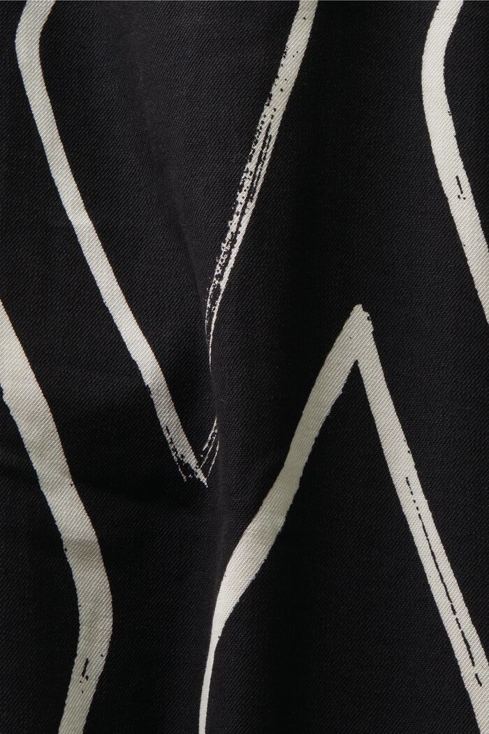 Skjortekjole med print, BLACK, detail image number 5