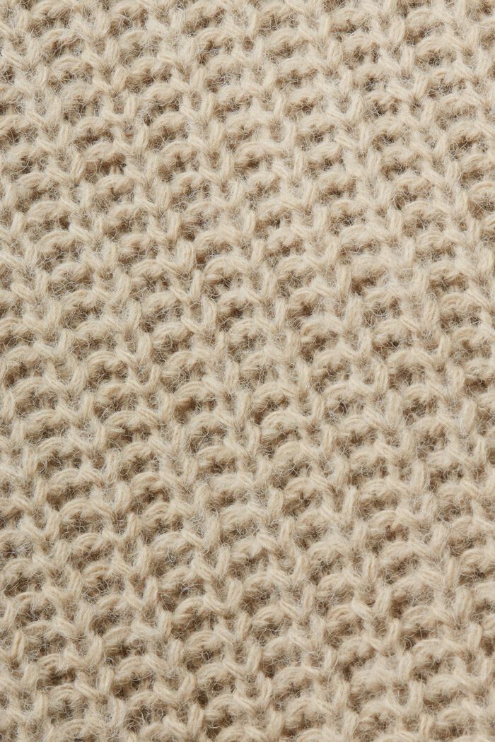 Sweater i ribstrik, SAND, detail image number 5