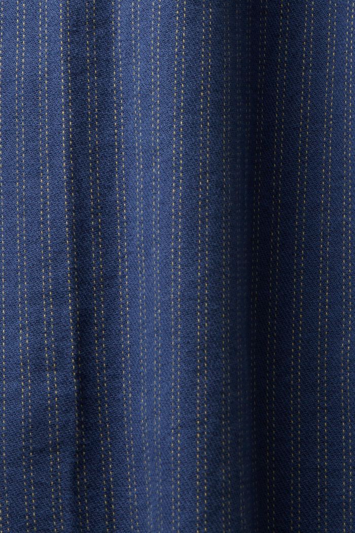 Nålestribet skjorte i bomuldsflonel, GREY BLUE, detail image number 6