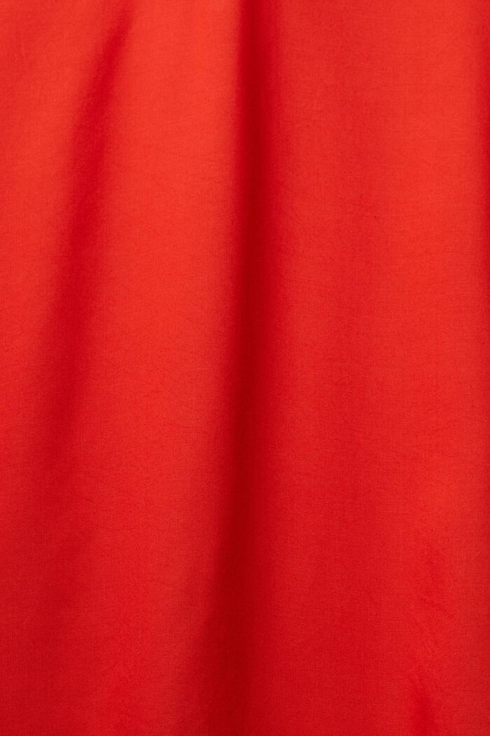 Bluse med V-hals, LENZING™ ECOVERO™, ORANGE RED, detail image number 1
