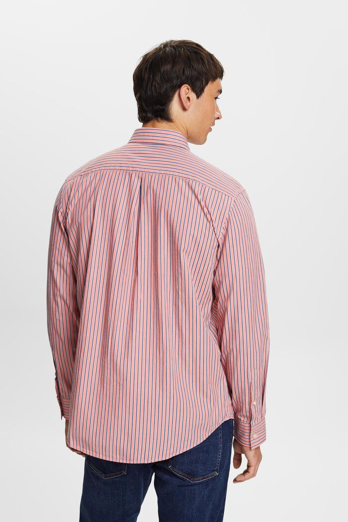 Skjorte med striber, 100% bomuld, CORAL RED, detail image number 2