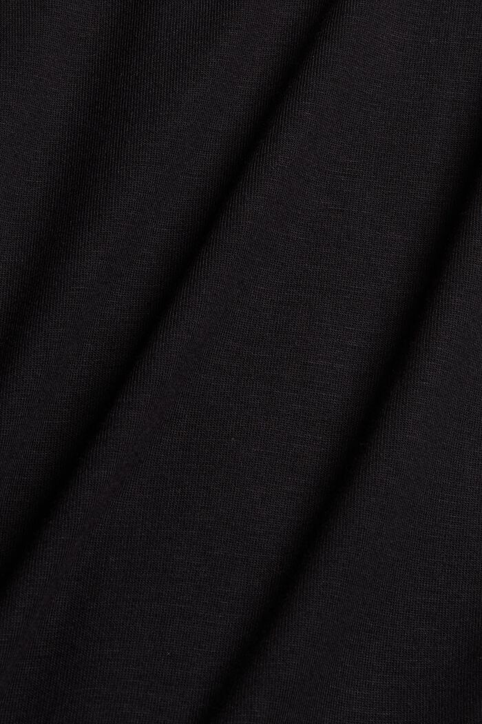 Pyjamas-shirt af LENZING™ ECOVERO™, BLACK, detail image number 4