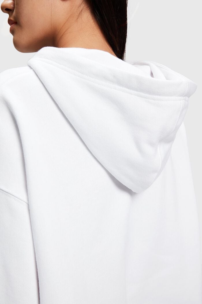 Unisex-sweatshirt med hætte, WHITE, detail image number 6