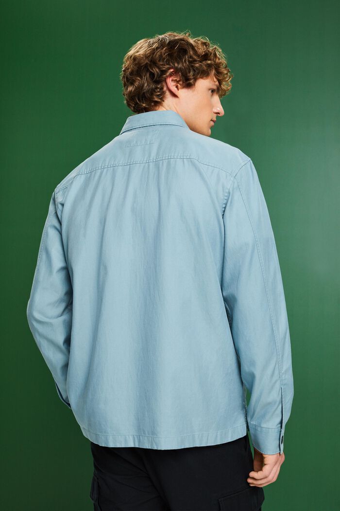 Button down-skjorte i twill, TEAL BLUE, detail image number 2