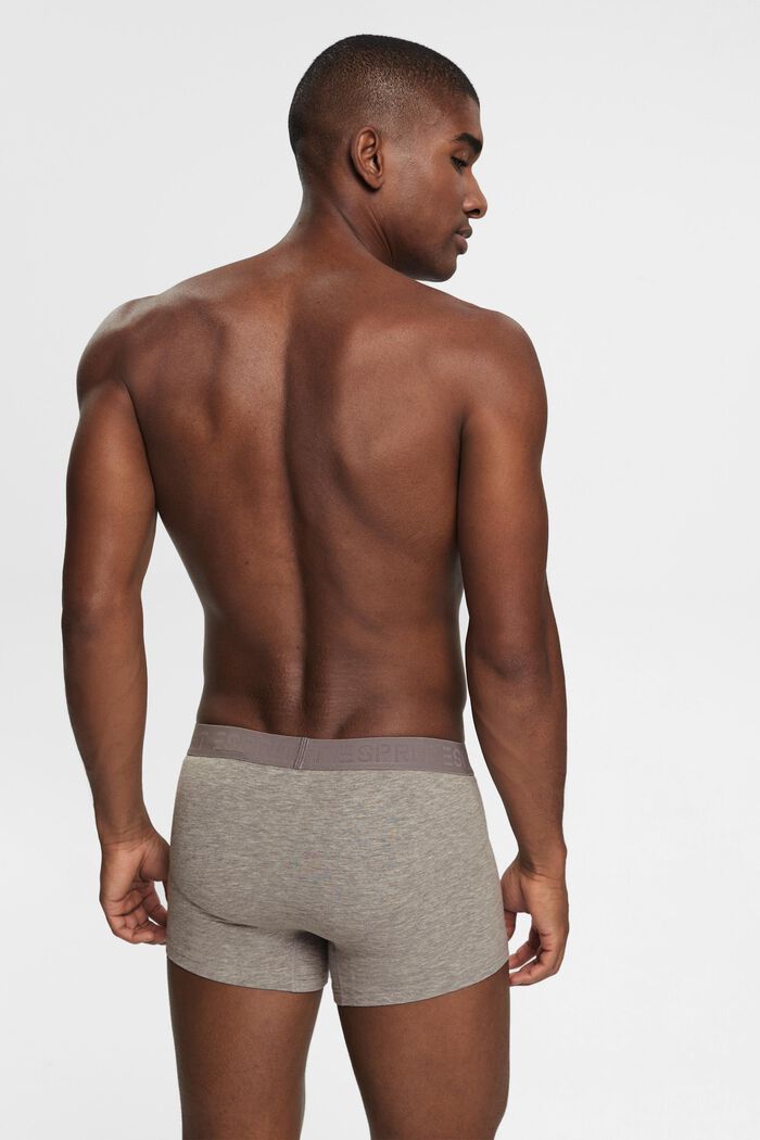 Multipakke med korte shorts i bomuldsstretch til mænd, GREY, detail image number 4