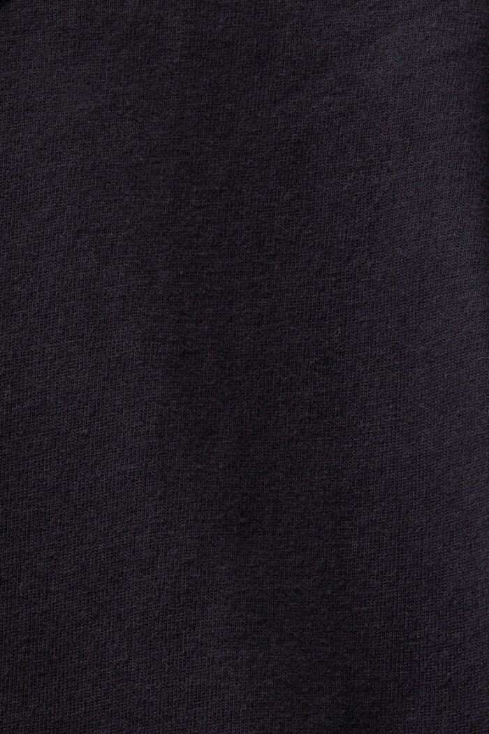 Langærmet T-shirt med rund hals, BLACK, detail image number 5