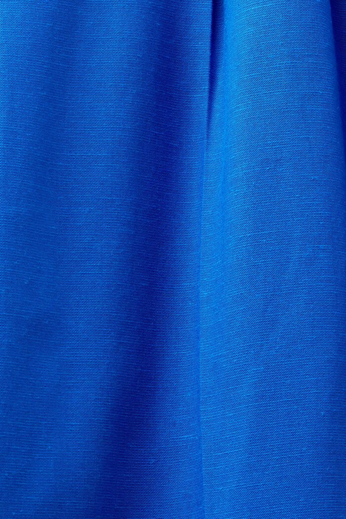 Mix og Match cropped culottebukser med høj talje, BRIGHT BLUE, detail image number 6