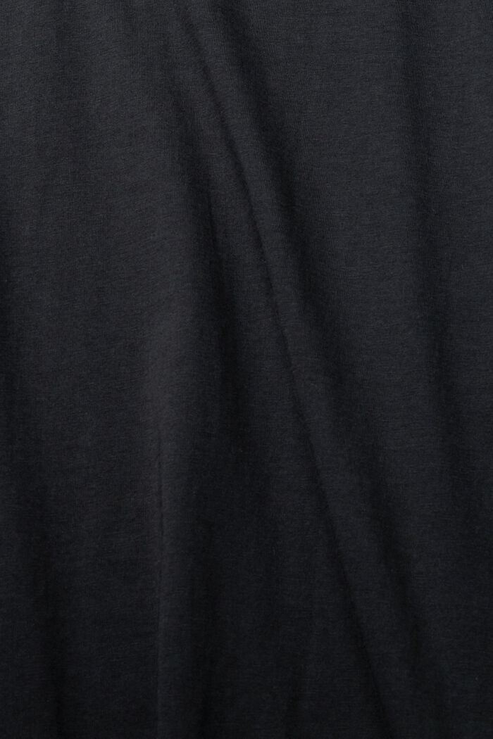 Jersey-T-shirt, 100% bomuld, BLACK, detail image number 5