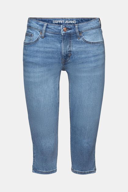 Capri-jeans med mellemhøj talje