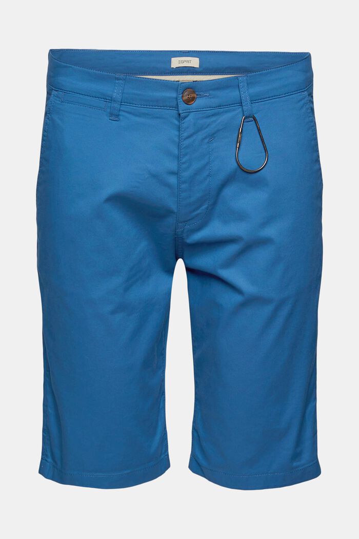Korte bukser i økologisk bomuld, BLUE, detail image number 7