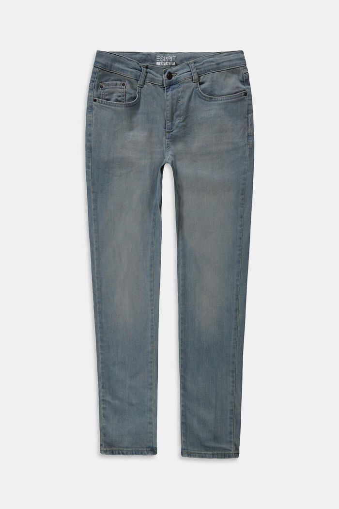 Jeans med justerbar livvidde, BLUE BLEACHED, detail image number 0