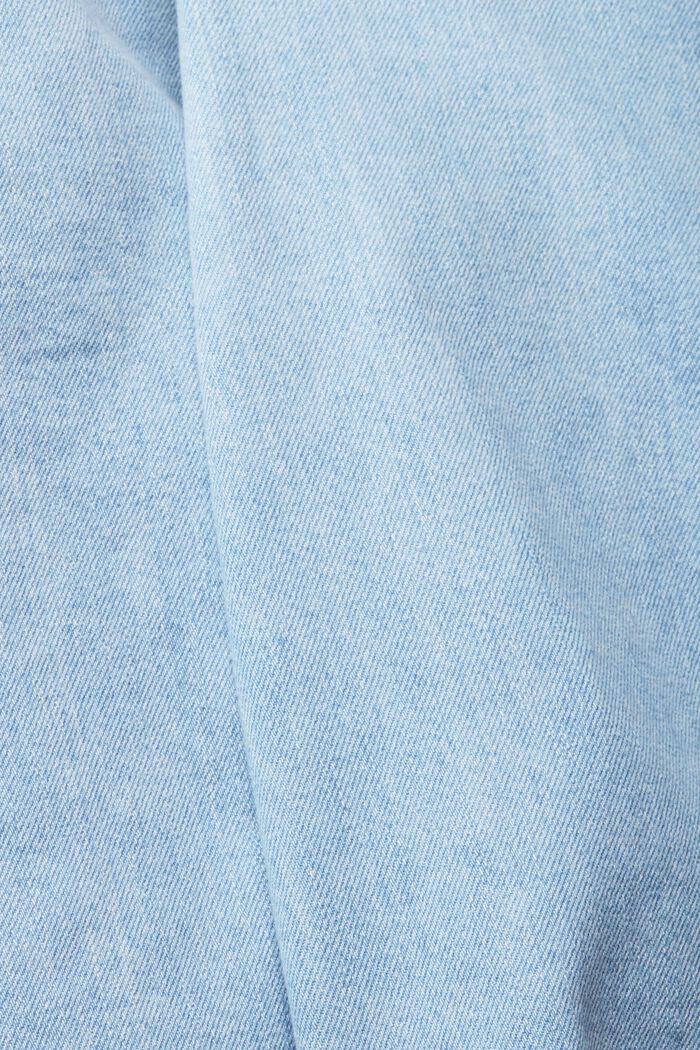 Denimshorts med indvendig snor, BLUE BLEACHED, detail image number 5