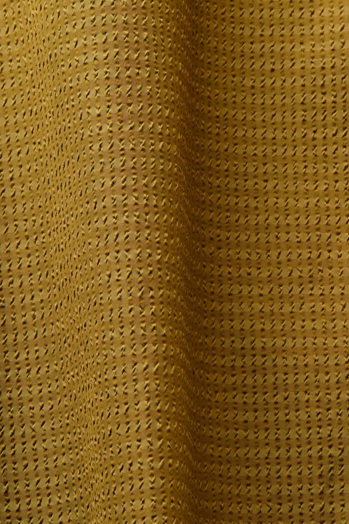 Langærmet skjorte med tekstur, OLIVE, detail image number 4