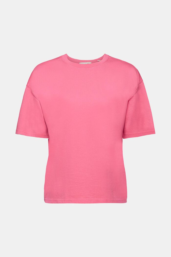 Syrevasket T-shirt i bomuld, PINK FUCHSIA, detail image number 6