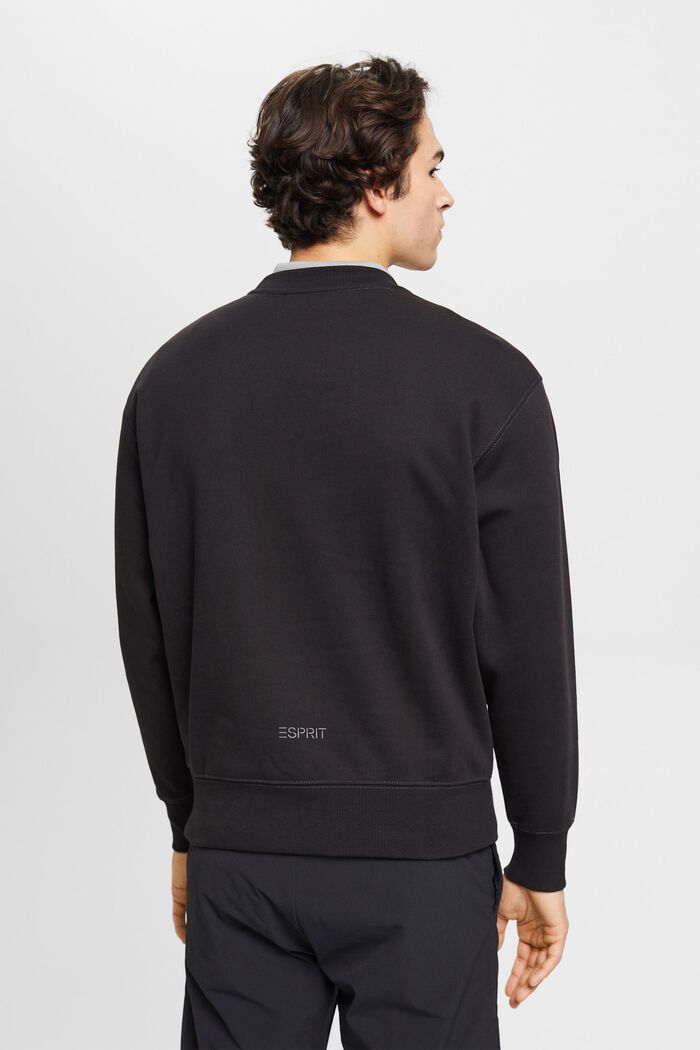 Sweatshirt med lille delfinprint, BLACK, detail image number 3
